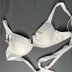 White Wire Bikini Top